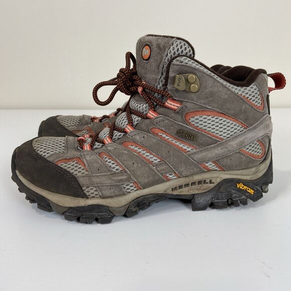 MERRELL Moab 3 Mid Waterproof Hiking Boot Womens Sz 8.5 - Picture 4 of 10